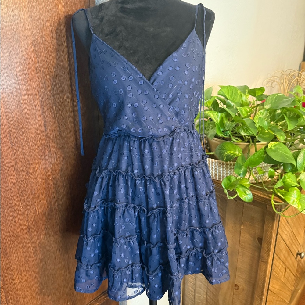 Xtraordinary Navy Blue Mini Dress